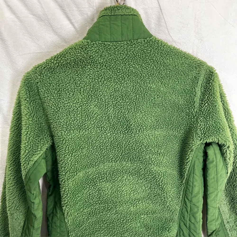 Patagonia Jacket Women S Forest Green Retro X Sherpa Deep Pile Fleece Full Zip